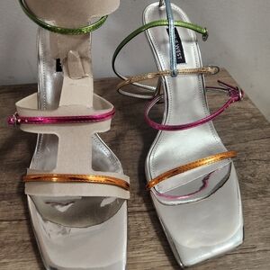 Nine West Multicolor Strappy Heels